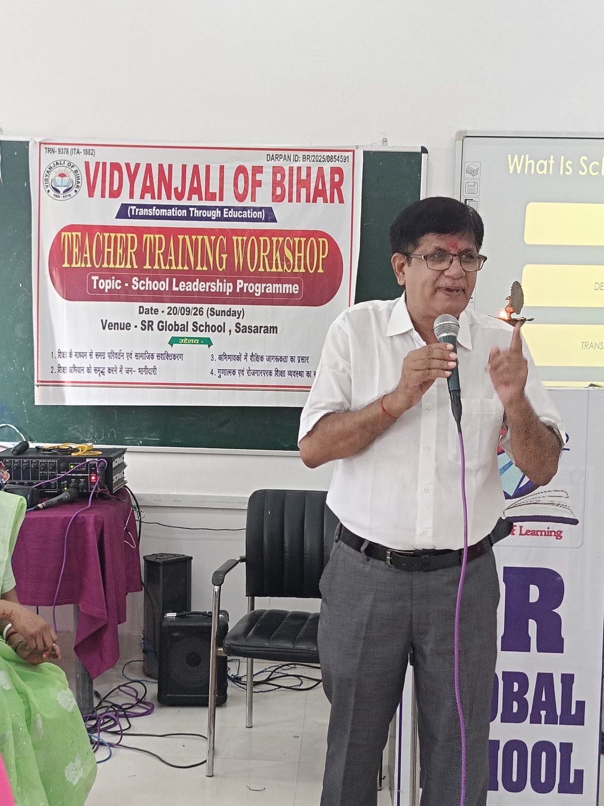 Resource Person Addressing Participants